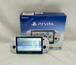 1円〜② 美品 SONY PSVITA PCH-2000 Glacier White ホワイト　Wi-Fi ワイファイ SDカード16GB 元箱付 通電確認済み