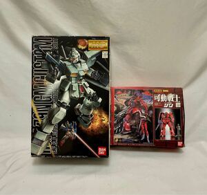 1円〜① 未組立 フィギュア2点まど売り ＭＧ 1/100 RGM-79N ジムカスタム 可動戦士シャア専用ザク