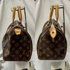 1円〜① 美品 LOUIS VUITTON M41528 ルイヴィトン モノグラム ハンドバッグ ミニボストン スピーディ25の画像4