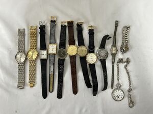 1 jpy ~④ wristwatch 1 2 ps set sale SEIKO/ Seiko DOLCE Dolce 8N41-7030 Citizen KENOLIX SANDOZ