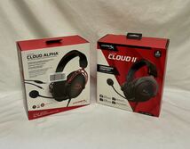 1円〜① ゲーミングヘッドセット 2点まとめ売り HYPERX CLOUD ALPHA CLOUD II_画像1