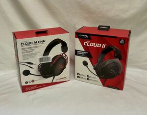 1円〜① ゲーミングヘッドセット 2点まとめ売り HYPERX CLOUD ALPHA CLOUD II