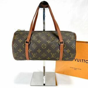 ルイヴィトン モノグラム ハンドバッグ　パピヨン26　ミニバッグ　筒形　LOUIS VUITTON ミニボストンバッグ 