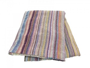 [ free shipping ] remainder thread towelket colorful stripe single size cotton 100%