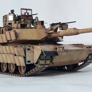 タミヤ 1/35 M1A2 SEP エイブラムス戦車TUSK Ⅱ イラク戦争 塗装完成作品の画像2