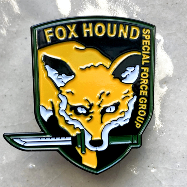 FOX HOUND　フォックスハウンド　メタルギア　ビッグボス◆ピンバッジ　ピンズ　バッチ　ブローチ◆ゲーム　ソリッド・スネーク　小島秀夫