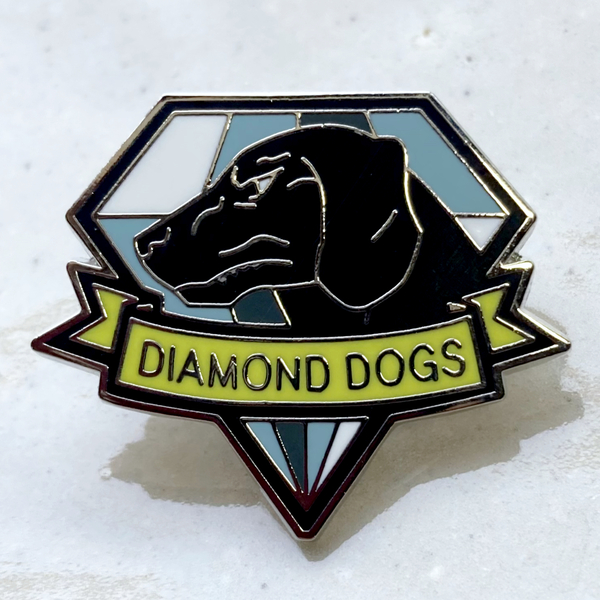 DIAMOND DOGS　ダイアモンド・ドッグズ　メタルギア　ビッグボス◆ピンバッジ　ピンズ　バッチ　ブローチ◆ゲーム　ミラー　小島秀夫