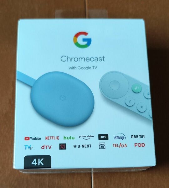 新品未開封品 Google Chromecast with Google TV 4K対応 Sky（ブルー系） クロームキャスト