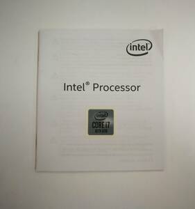 正規品 【 INTEL CORE i7 10th Gen 】エンブレムシール 未使用 INTEL CORE i7 シール 複数在庫