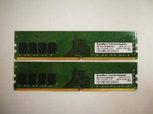 保証あり SanMax Technologies DDR4-2666 PC4-21300 メモリ 8GB×2枚 計16GB デスクトップパソコン用