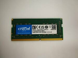 保証あり crucial製 DDR4 3200 PC4-25600 メモリ 16GB ノートパソコン用