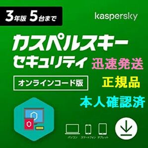 セール 迅速発送 国内正規品 新シリーズにも対応 カスペルスキー セキュリティ 3年 5台版 ダウンロード版 (オンライン版)の画像1