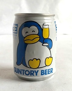 ★希少★当時物　昭和　サントリービール　ペンギン　空き缶　パピプペンギンズ８０ｓ　250ml