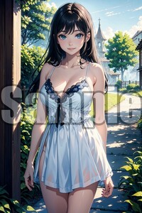 【全て1点もの】『A4サイズ 美女ポスター』高品質光沢紙 イラスト 水着 制服 下着 ランジェリー 清楚 美乳 パンチラ ART70