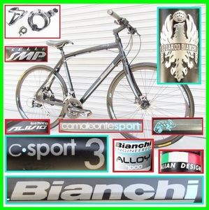 超美車 Bianchi Camaleonte3 Disc C・Sport3 ビアンキ 9s 27シフト カメレオンテ スポーツ3 油圧ディスクブレーキの最上位機 クロスバイク