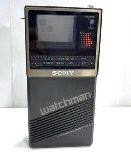 S128-I55-96 SONY Sony Watchman FD-18 карман телевизор аналог телевизор retro античный электризация подтверждено ③