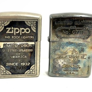 Q146-W11-667▲Zippo ジッポ ライター ５点 LMITED EDTION 1932/ダイヤモンドカット 花模様/ゴールドカラー 他 喫煙具 火花あり③の画像5