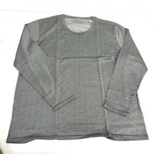 Q150-W12-358 Calvin Klein カルバンクライン 長袖 ブランド Tシャツ トップス ブラック系 5Lサイズ メンズ 男性③