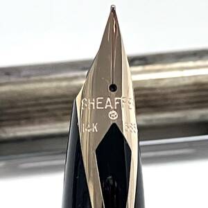 R210-0000★SHEAFFER シェーファー 万年筆 STERLING SILLER スターリング シルバー 14K 刻印 U.S.A 文房具 筆記用具①