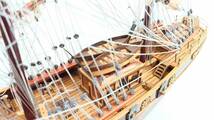 K315-W7-1178 帆船模型 完成品 Cutty Sark カティーサーク モデルシップ 木製 全長約58cm 三辺約155cm 船 イギリス船 洋風 西洋④_画像9