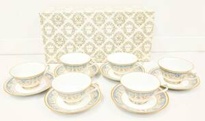 N357-W12-262 Noritake ノリタケ POLONAISE ポロネーズ カップ＆ソーサー 6客セット 箱付き 日本製 洋食器 茶器 ④