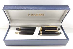 S319-W15-100 SAILOR sailor fountain pen ballpen 2 point set pen .21k 875 stamp entering founded 1911 writing implements stationery box attaching ④