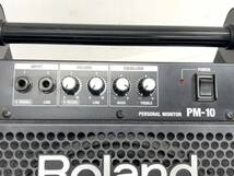 S111-W7-1634 Roland ローランド V-Drums パーソナル モニター スピーカー PM-10 電子ドラム用 通電確認済み③_画像2