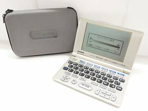 R583-W11-703◎CASIO カシオ EX-word イーエックスワード XD-6300 シャンパンゴールド ケース付き 電子辞書 初期化済み 通電動作確認済み④