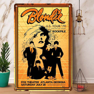 Rock Poster / ロックポスター【 Blondie/ ブロンディ 】メタル ポスター / ブリキ看板 / ヴィンテージ / メタルプレート / レトロ -2