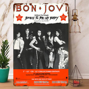 Rock Poster / ロックポスター【 ボン・ジョヴィ / Bon Jovi 】メタル ポスター / ブリキ看板 /ヴィンテージ/メタルプレート-5