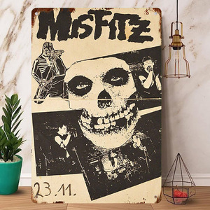 Rock Poster / ロックポスター【 ミスフィッツ / Misfits 】メタル ポスター/ブリキ看板/ヴィンテージ/メタルプレート-3