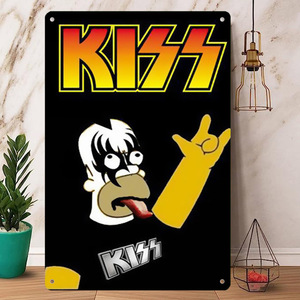 Rock Poster / ロックポスター【 キッス / KISS 】メタル ポスター /ブリキ看板/ヴィンテージ/メタルプレート-6