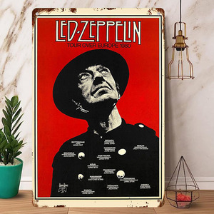 Rock Poster / ロックポスター【 レッド・ツェッペリン / Led Zeppelin 】メタル ポスター /ブリキ看板/ヴィンテージ/メタルプレート-9