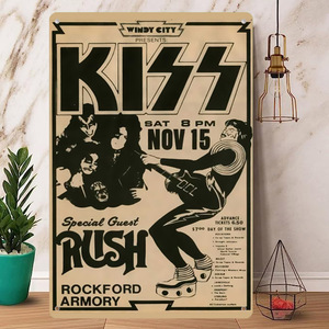 Rock Poster / ロックポスター【 キッス / KISS 】メタル ポスター /ブリキ看板/ヴィンテージ/メタルプレート-5