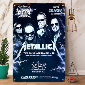 Rock Poster / ロックポスター【 メタリカ / Metallica 】メタル ポスター/ブリキ看板/ヴィンテージ/メタルプレート-14