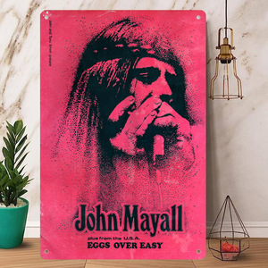 Rock Poster / ロックポスター【 ジョン・メイオール / John Mayall 】メタル ポスター /ブリキ看板/ヴィンテージ/メタルプレート-1