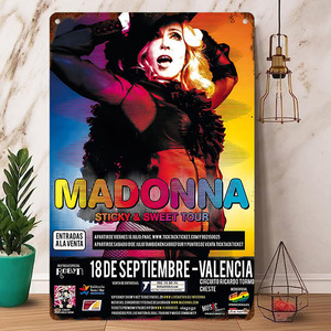 Rock Poster / ロックポスター【 マドンナ / Madonna 】メタル ポスター/ブリキ看板/ヴィンテージ/メタルプレート-2
