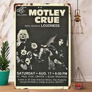 Rock Poster / ロックポスター【 モトリー・クルー / Motley Crue 】メタル ポスター/ブリキ看板/ヴィンテージ/メタルプレート-2