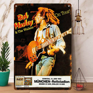 Rock Poster / ロックポスター【 ボブ・マーリー /Bob Marley 】レゲエ / メタル ポスター / ブリキ看板 /ヴィンテージ/メタルプレート-3