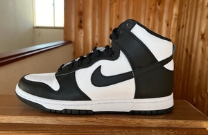 NIKE DUNK HI RETRO 26.5cm ホワイト/ブラック　中古品　DD1399 105