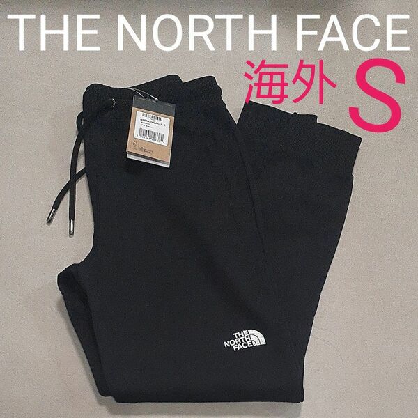 【新品未使用タグ付き】 THE NORTH FACE　ノースフェイス　 スウェット 黒　刺繍ロゴ　前後　海外専用品　裏起毛