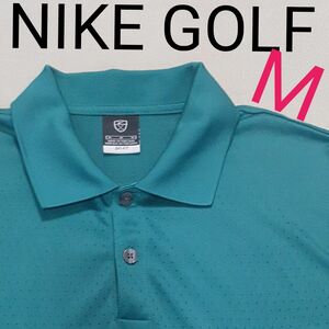 【超美品】NIKE GOLF　ナイキ　ゴルフ　メンズM　DRI-FIT　半袖ポロシャツ　ポロシャツ　グリーン　