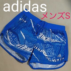 【超美品】アディダス　adidas　 ハーフパンツ ショートパンツ 短パン　ランニング　ジョギング　マラソン　メンズS