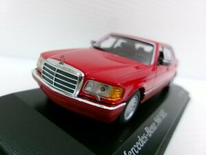 ミニチャンプス 1/43 メルセデスベンツ 560SEL 1989-1991 レッド (2502-259)