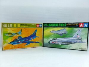 小鹿タミヤ 1/100 フィアット G.91/R1/R4 + タミヤ 1/100 BAC ライトニング F Mk.6 キット (7193-91)