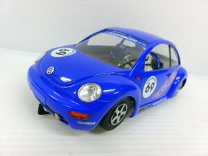 details unknown 1/24? VW New Beetle race slot car private person made goods (3112-49)