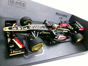 ミニチャンプス 1/18 ロータス ルノー E21 #7 2013 K.ライコネン (1331-403)