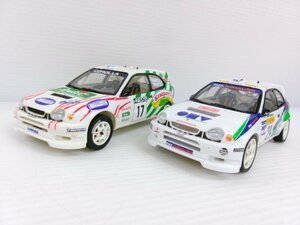 タミヤ 1/24 トヨタ カローラ WRC プラモデル完成品 2台 セット (4122-427)