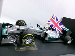 ミニチャンプス 1/18 メルセデス AMG ペトロナス F1 W05 ハイブリッド #44 アブダビGP 2014 ウィナー&チャンピオン L.ハミルトン(1331-398)