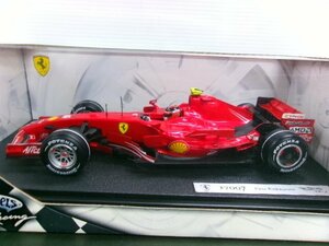 未開封 マテル 1/18 フェラーリ F2007 #6 K.ライコネン (1331-412)